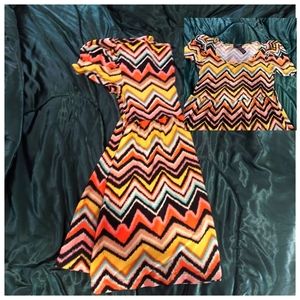 Multicolored Susie Rose Summer Dress L (11/13)